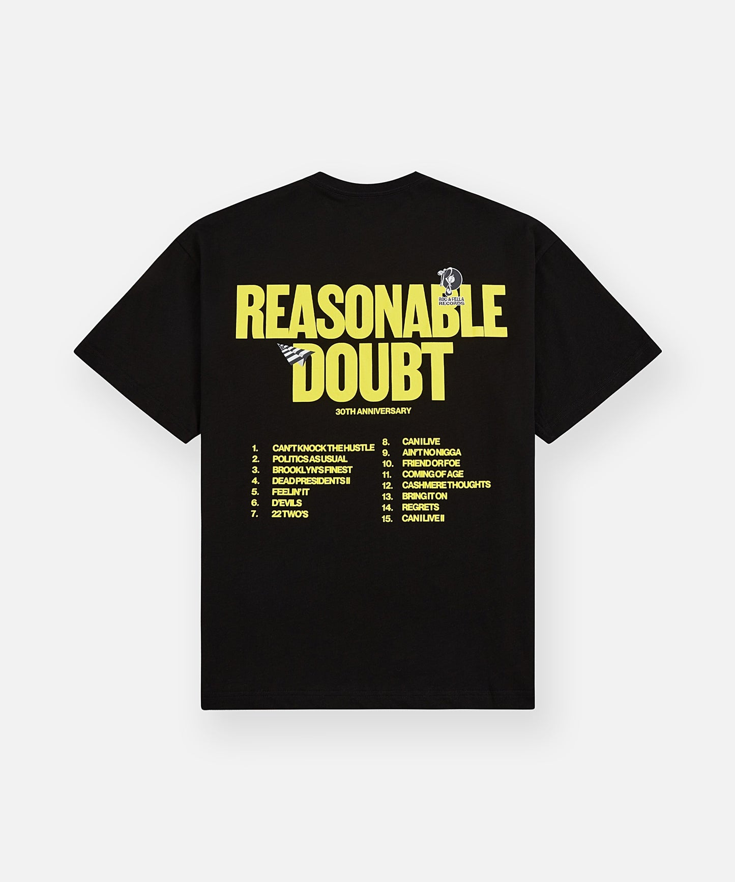 JAŸ-Z30 Reasonable Doubt Tracklist Tee