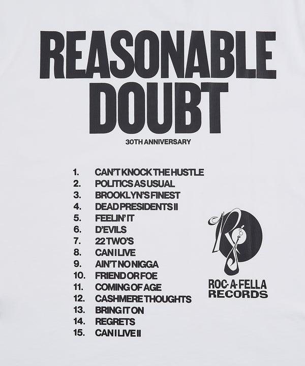 JAŸ-Z30 Reasonable Doubt Tracklist Tee
