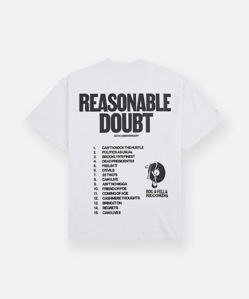 JAŸ-Z30 Reasonable Doubt Tracklist Tee