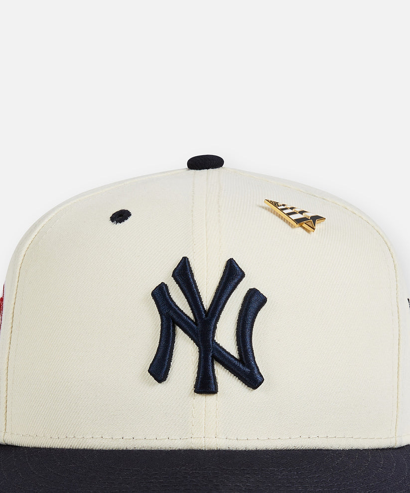 Planes x New York Yankees Chrome White 59Fifty Fitted