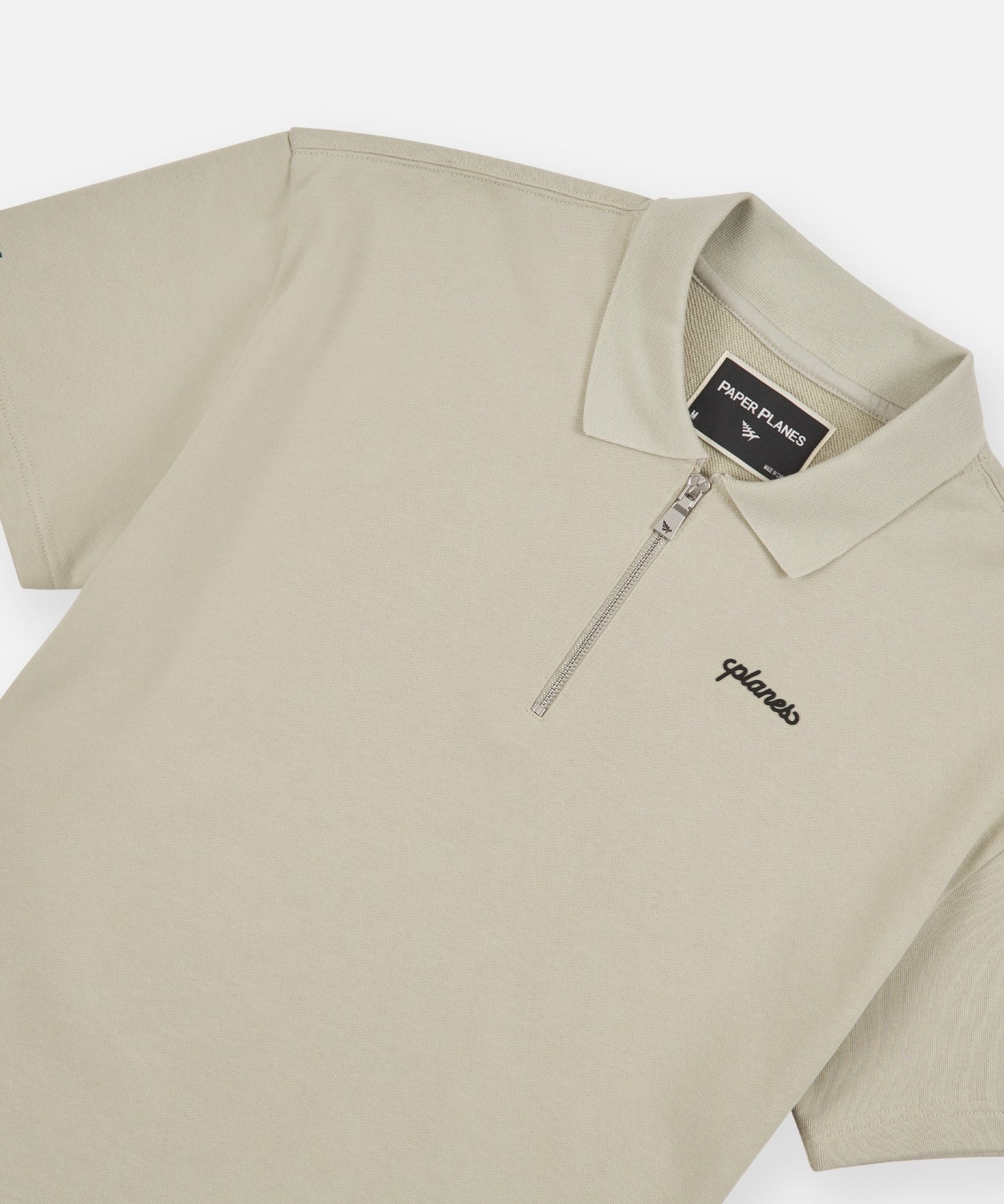 Paper Planes Lockup Quarter Zip Polo