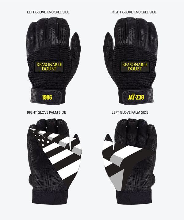 Planes JAŸ-Z30 Reasonable Doubt Gloves Black / L/XL