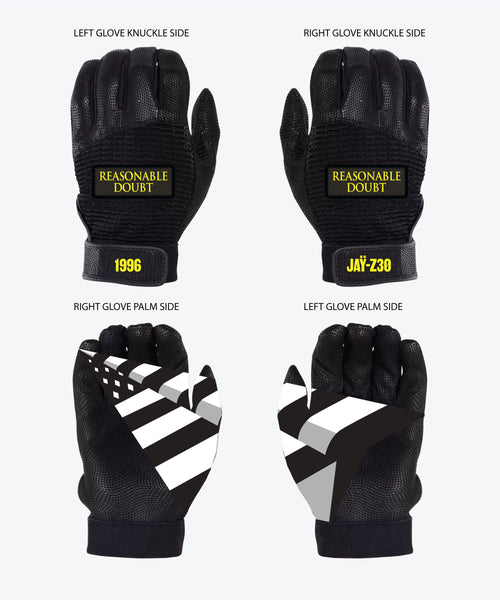 Planes JAŸ-Z30 Reasonable Doubt Gloves Black / L/XL