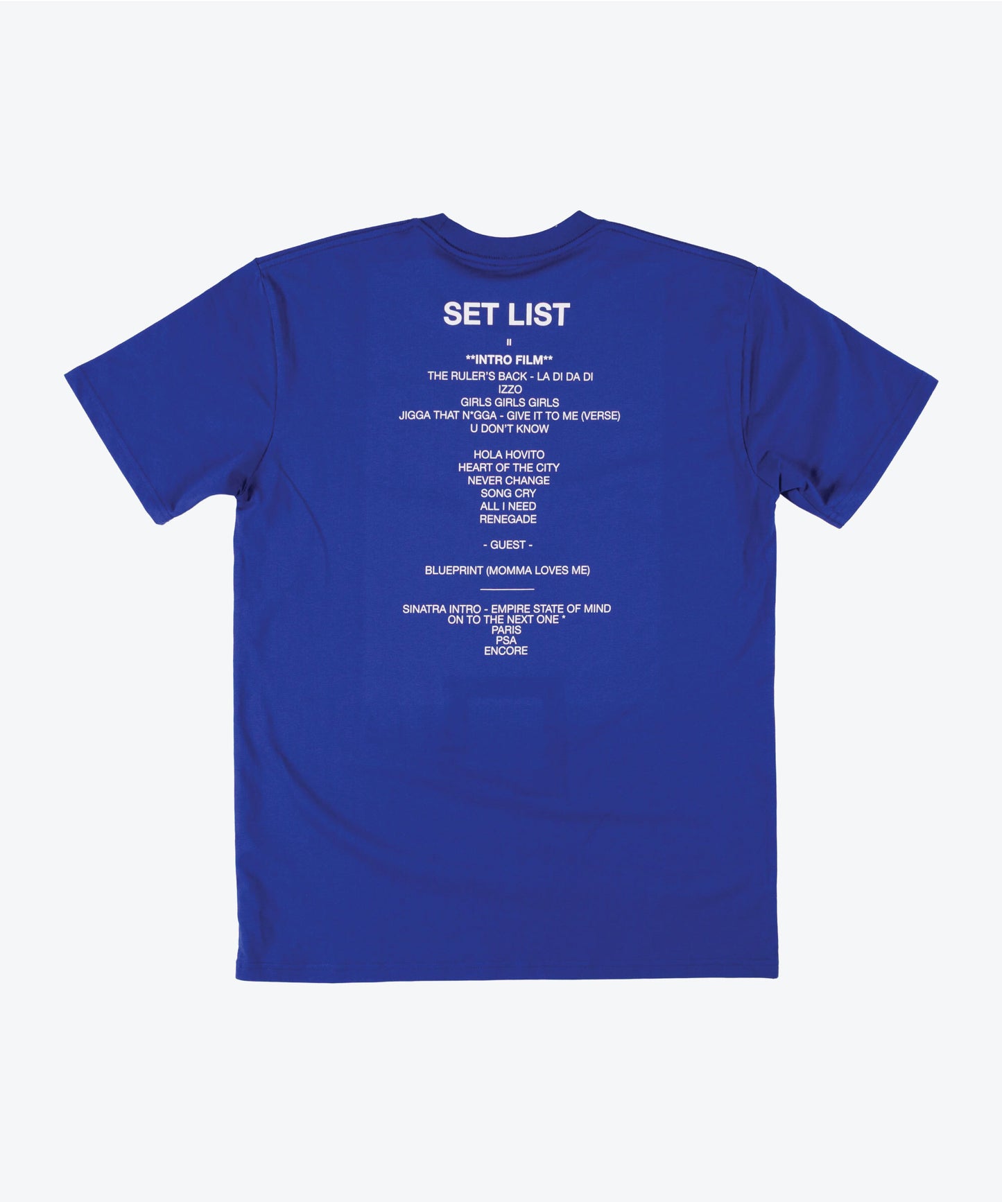 Planes JAŸ-Z30 Set List Tee