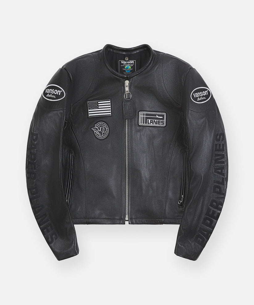 Vanson x Planes Leather Moto Jacket