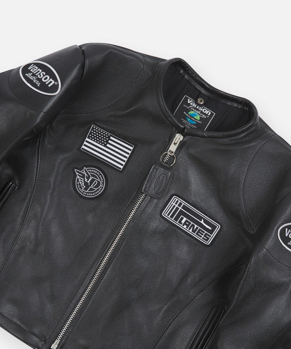 Vanson x Planes Leather Moto Jacket