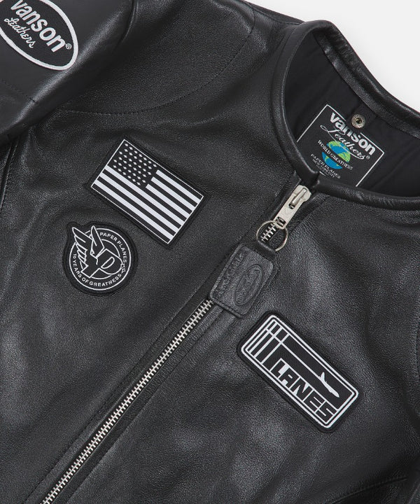Vanson x Planes Leather Moto Jacket