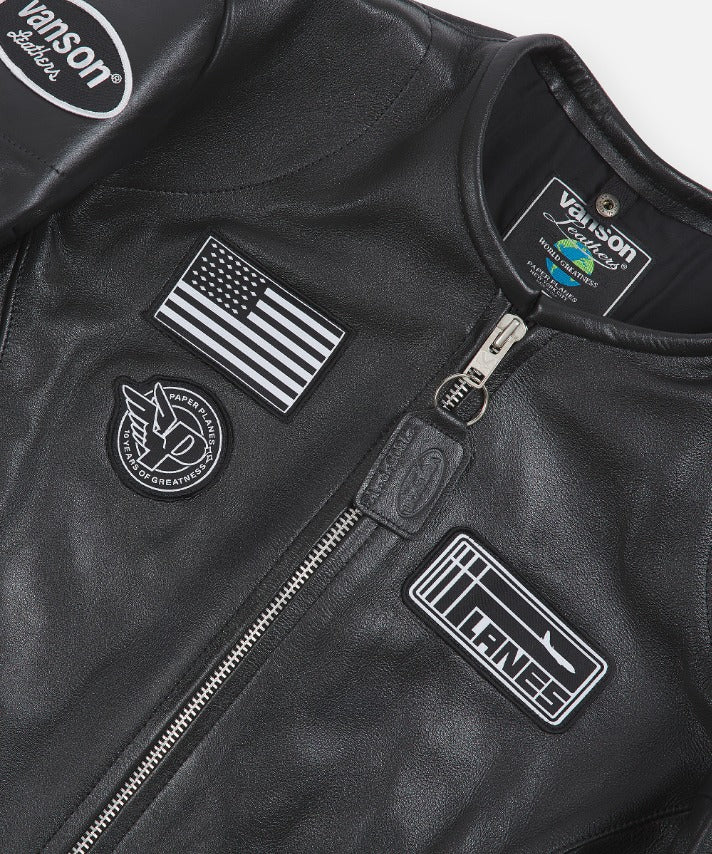 Vanson x Planes Leather Moto Jacket