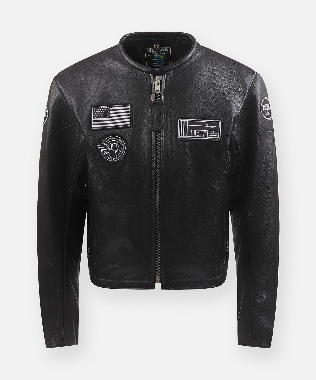 Vanson x Planes Leather Moto Jacket