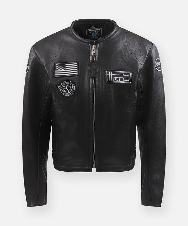 Vanson x Planes Leather Moto Jacket