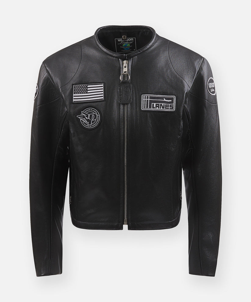 Vanson x Planes Leather Moto Jacket