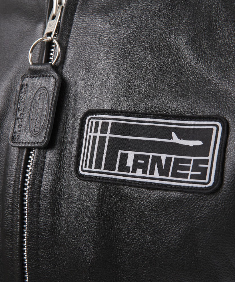 Vanson x Planes Leather Moto Jacket