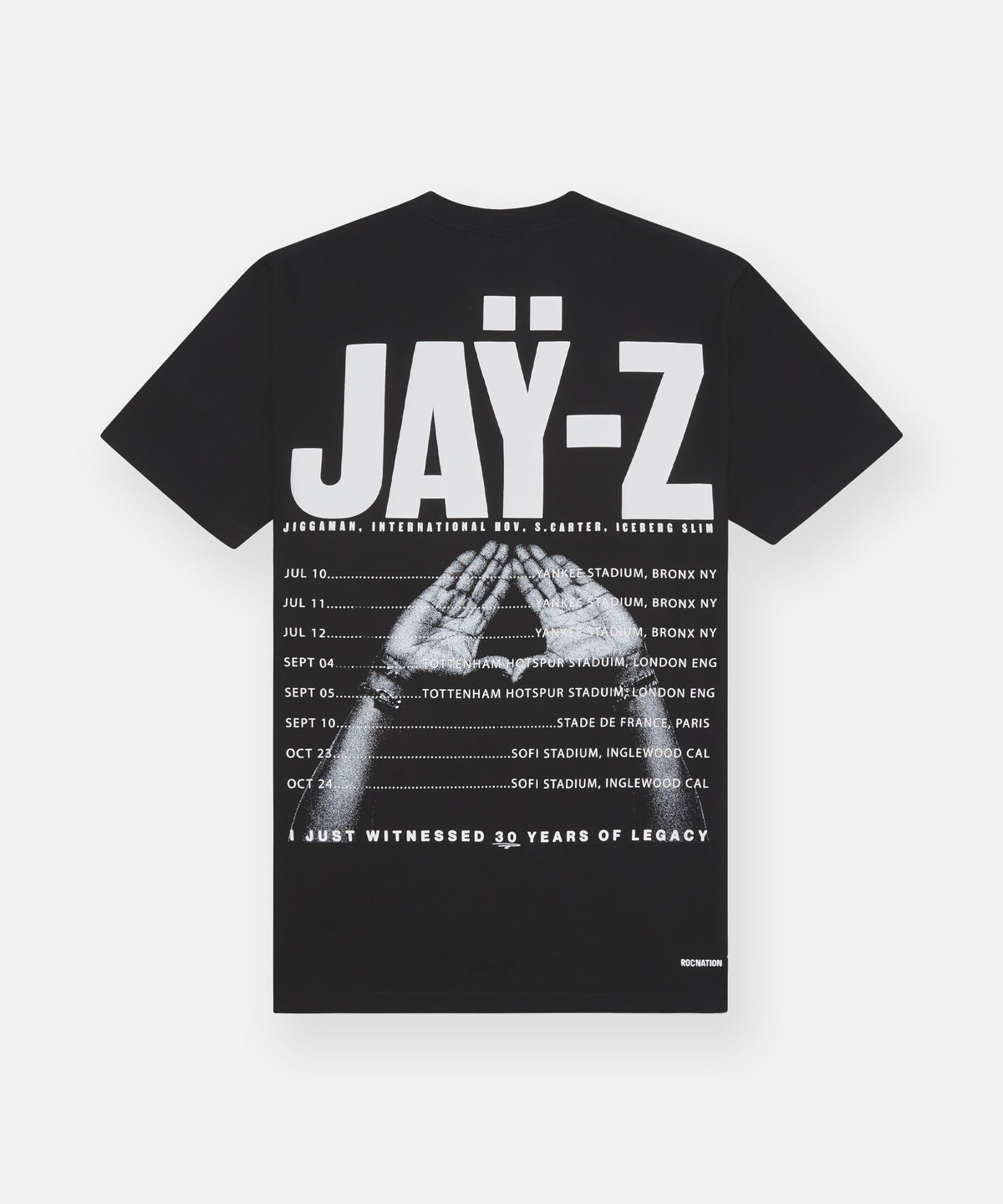 JAŸ-Z30 Tour List Tee