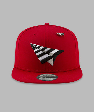 CRIMSON CROWN 9FIFTY SNAPBACK WITH GREY UNDERVISOR