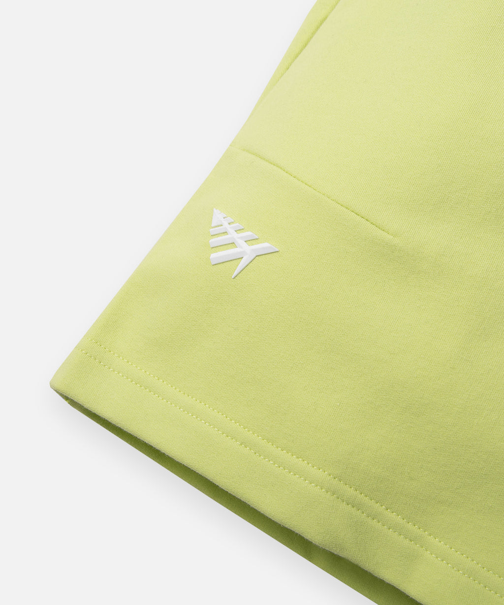  Silicone Plane logo on front of Paper Planes Gusset Short color Lime Sherbet.