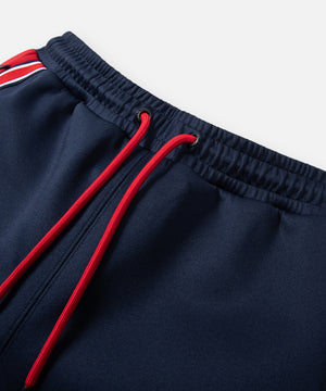 CUSTOM_ALT_TEXT: Drawcord waistband on Paper Planes Basketball Short color Midnight.