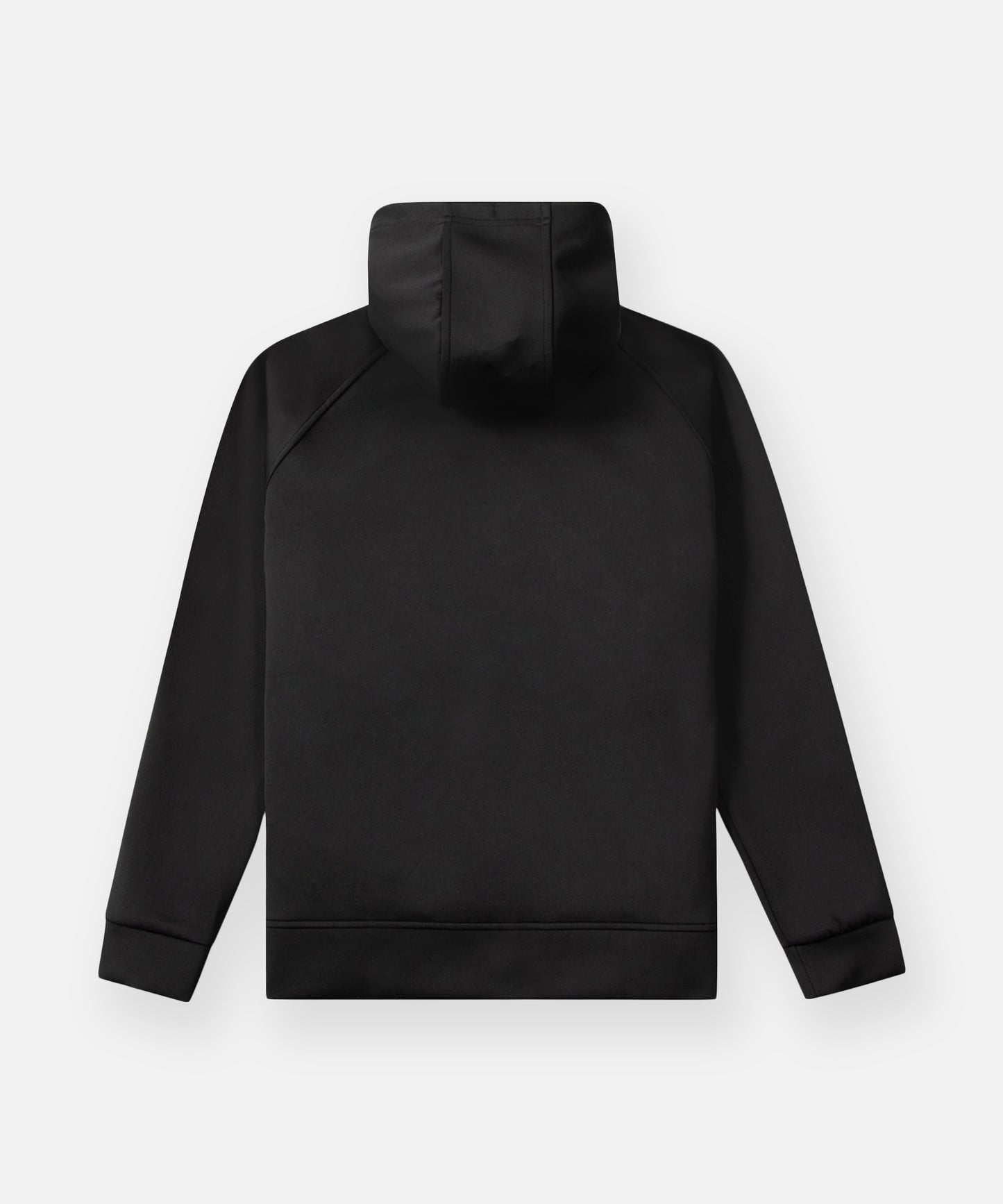 CUSTOM_ALT_TEXT: Back of Paper Planes Greatness Is a Process Zip-Up Hoodie, color Black.