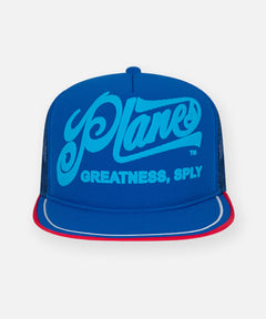  Planes Greatness Trucker Hat color Nautical Blue.