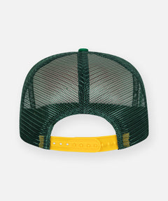  Yellow snapback on Planes Greatness Trucker Hat color White.