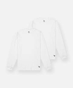  Paper Planes Essential 2-Pack Long Sleeve Tee, color White.
