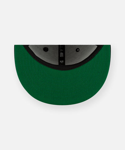 The Original Crown Fitted Hat with Green Undervisor