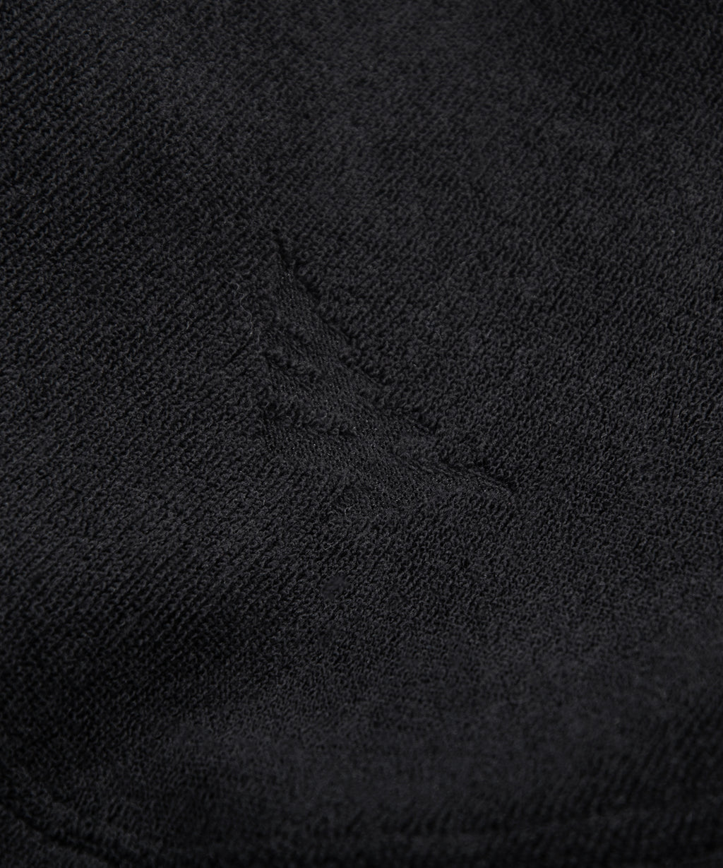  Fabric closeup of Paper Planes Jacquard Terry Cloth Bucket Hat color Black.